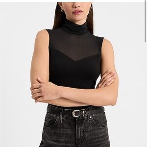 Express Black Sleeveless Bodysuit